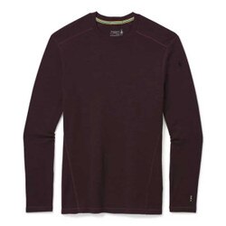 Smartwool Merino 250 Baselayer Crew Top Men's in Woodsmoke Heather